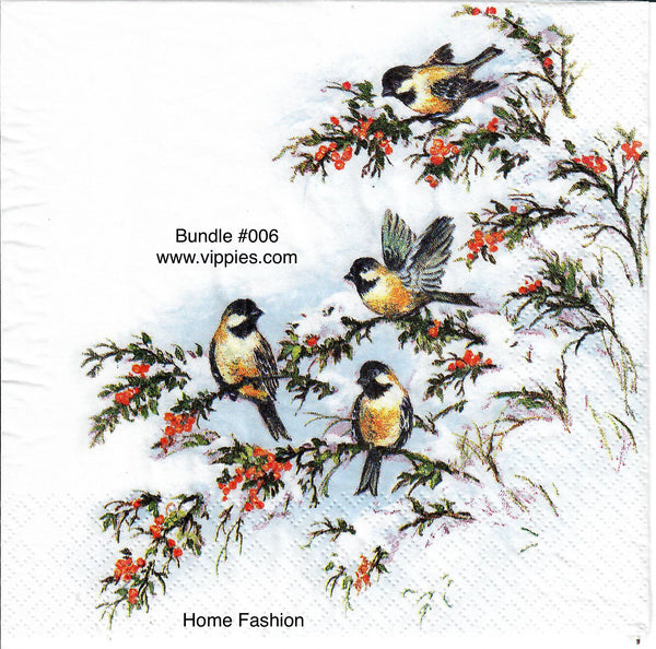 SNB-006 Special Napkin Bundle #6 Christmas Animals Napkins