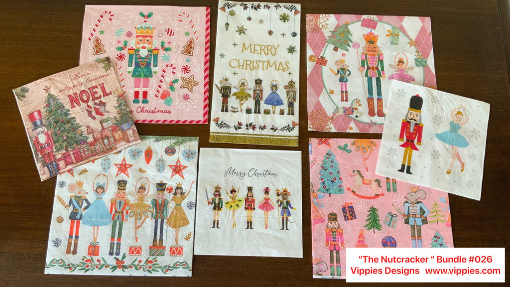 SNB-026-B/L/G "Nutcracker" Special Napkin Bundle