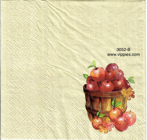 AT-3052-B Apple Basket Napkin for Decoupage