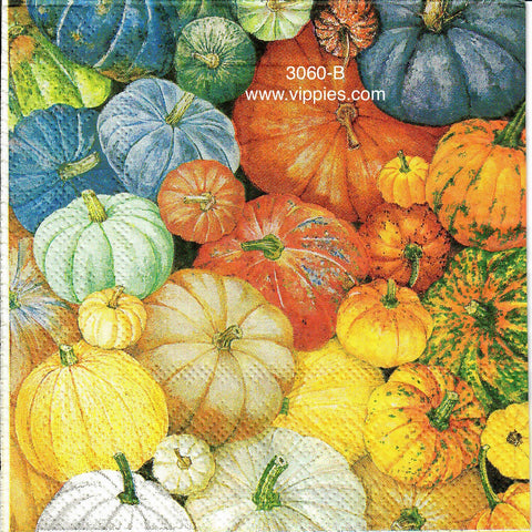 AT-3060-B Pumpkin Assortment Napkin for Decoupage