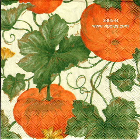AT-3305-B Pumpkins Vines Napkin for Decoupage