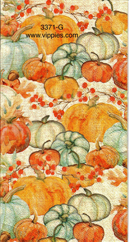 AT-3371-G Pumpkins Berries Guest Napkin for Decoupage