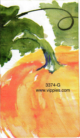 AT-3374-G Large Pumpkin Guest Napkin for Decoupage