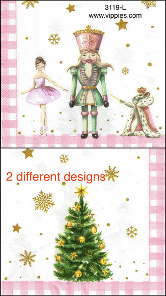 C-3119-L Nutcracker Tree Napkin for Decoupage