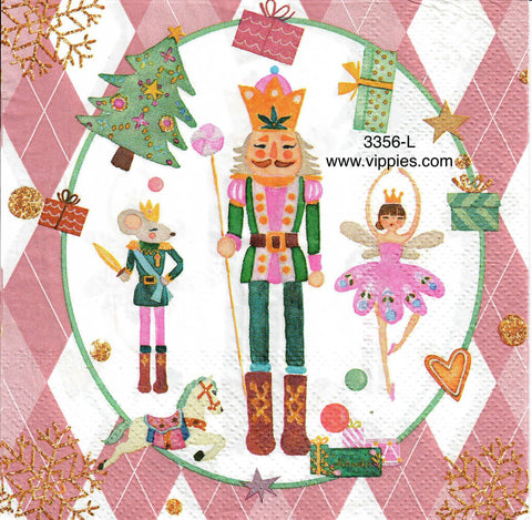 C-3356-L Nutcracker Fairy Mouse Napkin for Decoupage