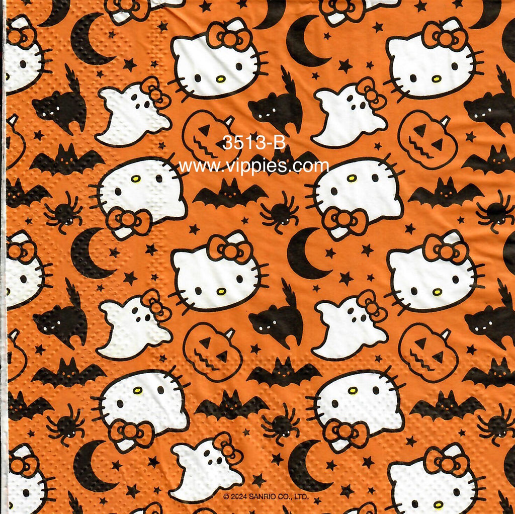 CTN-3513-B Hello Kitty Ghost Print Napkin for Decoupage