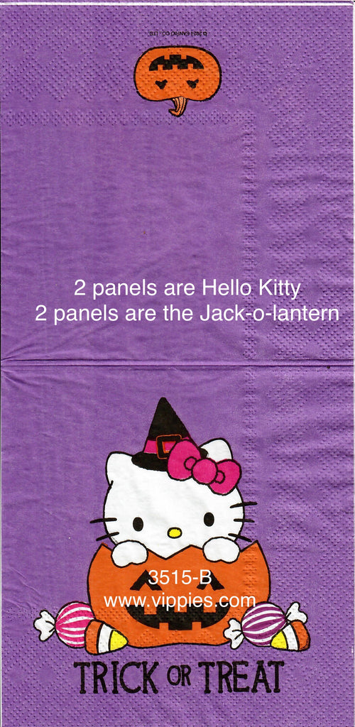 CTN-3515-B Hello Kitty Pumpkin Beverage Napkin for Decoupage