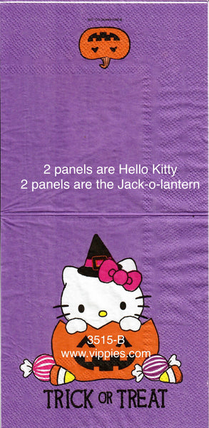CTN-3515-B Hello Kitty Pumpkin Beverage Napkin for Decoupage