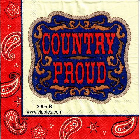 CW-2905-B Country Proud Napkin for Decoupage