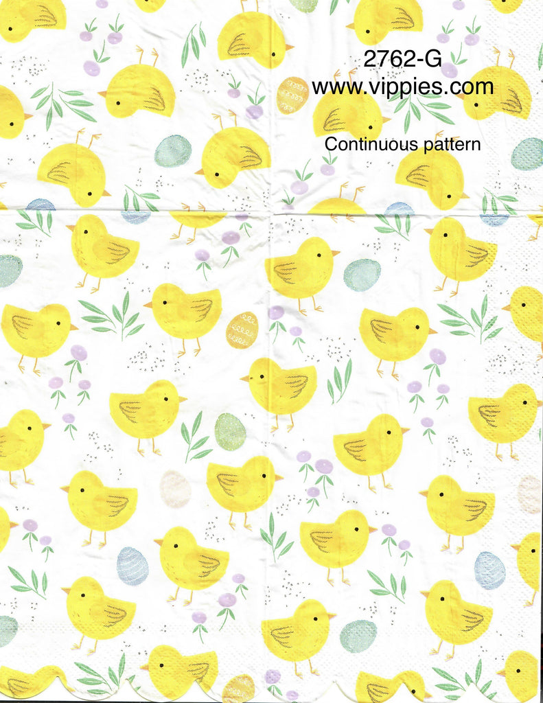 EAST-2762-G Chicks Guest Napkin for Decoupage