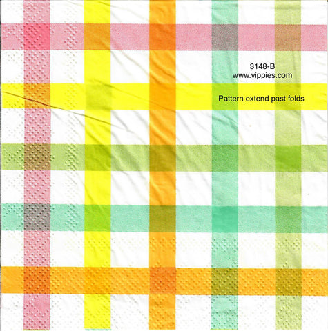 EAST-3148-B Spring Check Napkin for Decoupage