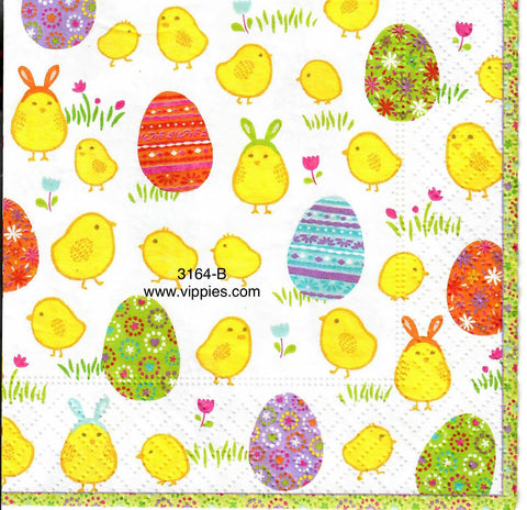 EAST-3164-B Eggs and Chicks Napkin for Decoupage