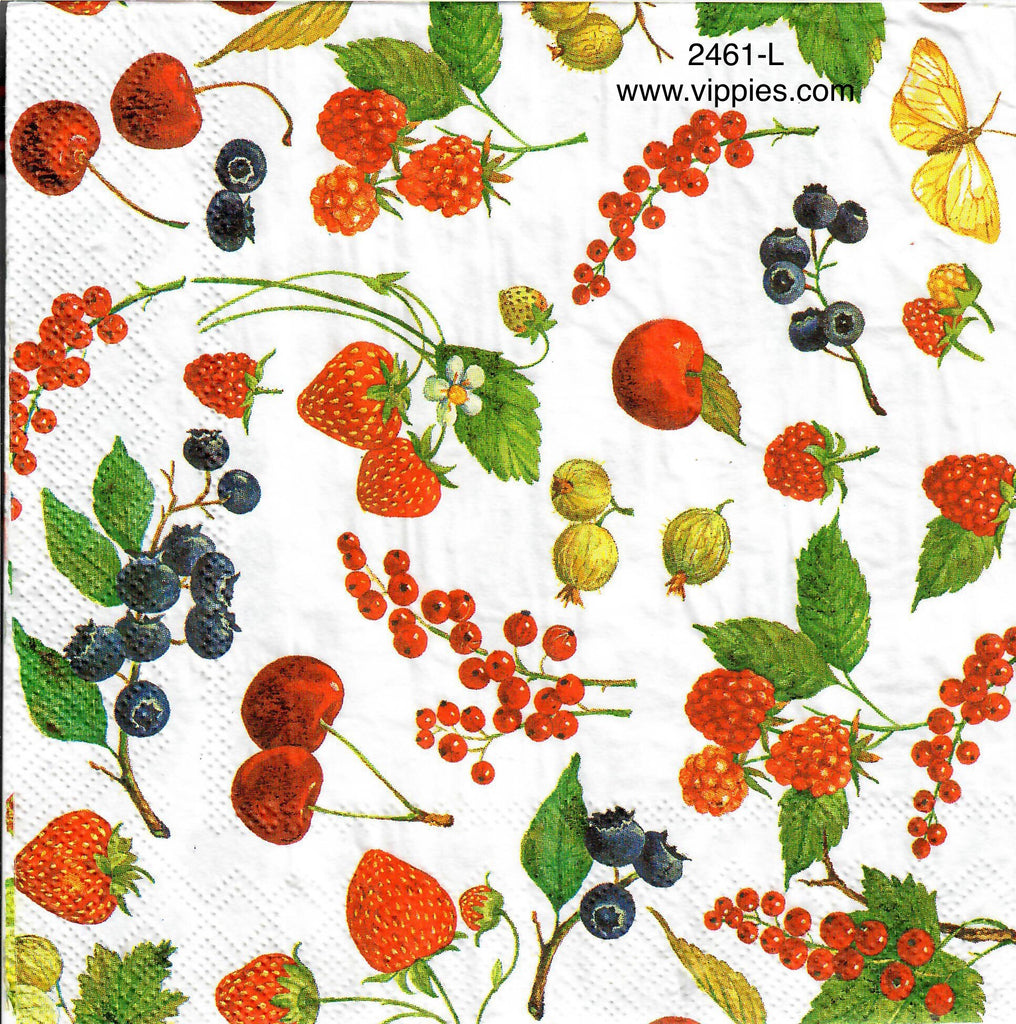 FD-2461-L Berries Fruit Napkin for Decoupage