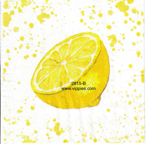 FD-2815-B Lemon Half Napkin for Decoupage