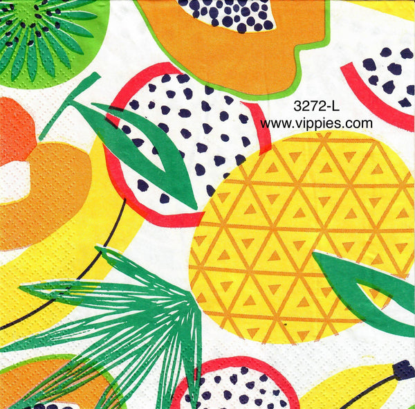 FD-3272-L Abstract Large Fruit Napkin for Decoupage