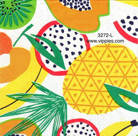 FD-3272-L Abstract Large Fruit Napkin for Decoupage