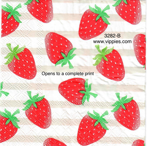 FD-3282-B Strawberries Napkin for Decoupage