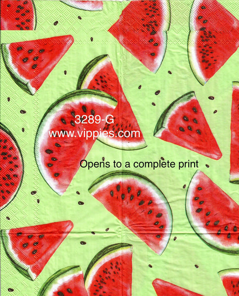 FD-3289-G Watermelon Slices Guest Napkin for Decoupage