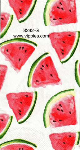 FD-3292-G Watercolor Watermelon Guest Napkin for Decoupage