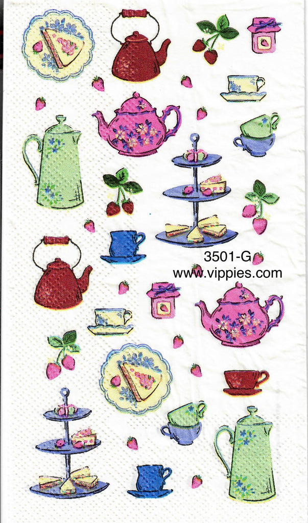 FD-3501-G Tea Party Accessories Guest Napkin for Decoupage