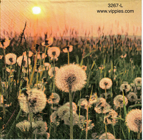 FL-3267-L Dandelions Field Napkin for Decoupage
