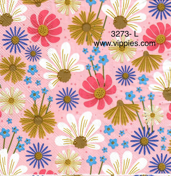 FL-3273-L Burst of Blooms Napkin for Decoupage