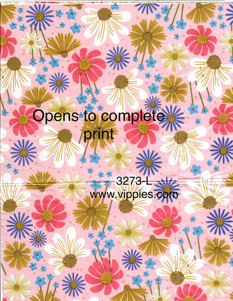 FL-3273-L Burst of Blooms Napkin for Decoupage