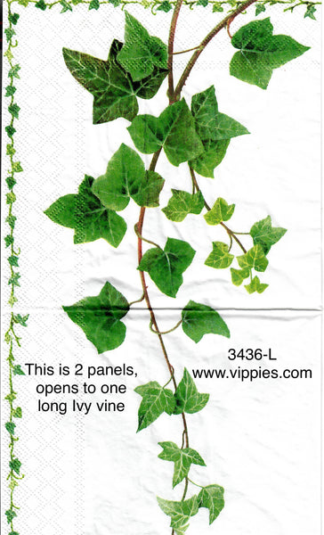 FL-3436-L Ivy Vines Napkin for Decoupage