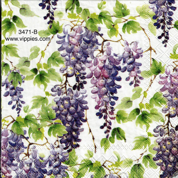 FL-3471-B Wisteria Napkin for Decoupage