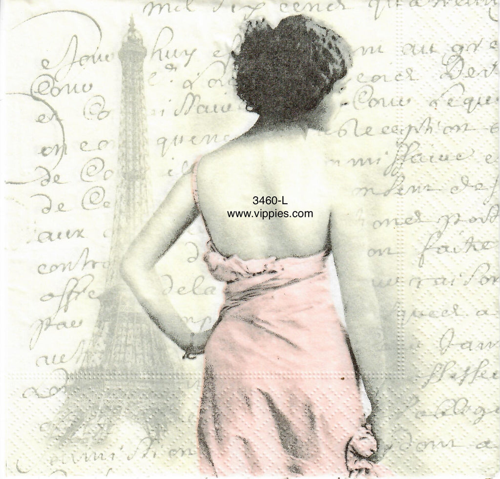 GF-3460-L Lovely Lady Words Napkin for Decoupage