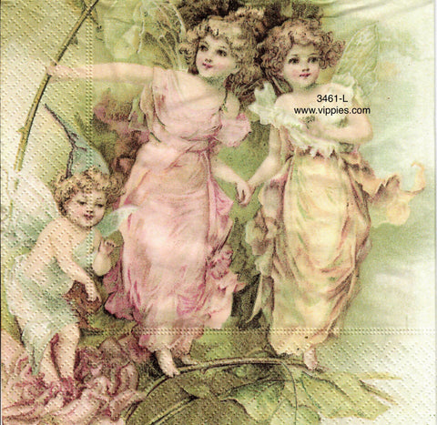 GF-3461-L Child Fairies Napkin for Decoupage