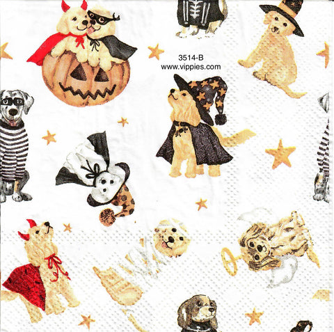 HWN-3514-B Dog Costumes Napkin for Decoupage