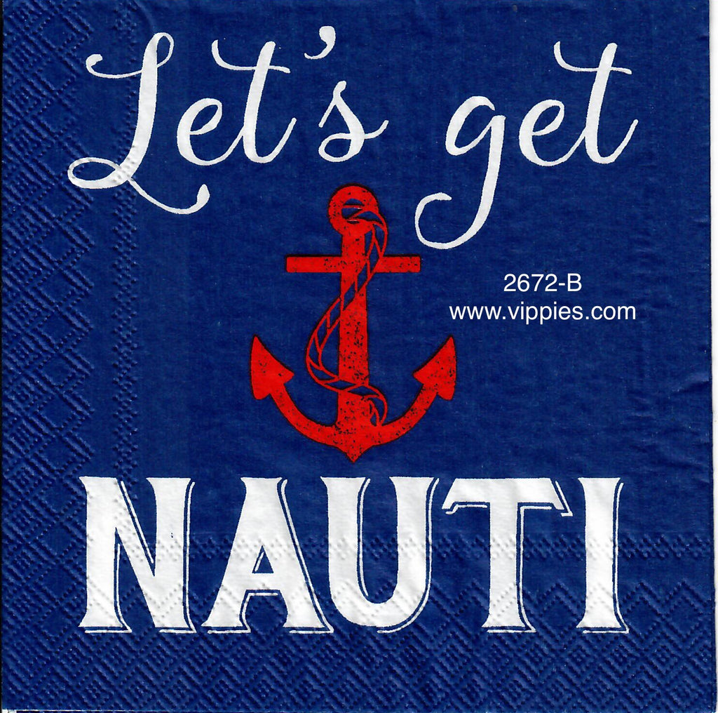 LVY-2672-B Let's Get Nauti Napkin for Decoupage