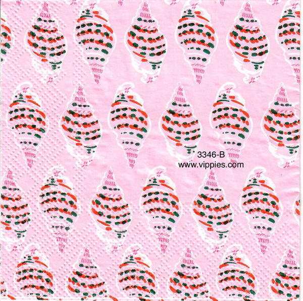 NS-3346-B Pink Shells Napkin for Decoupage