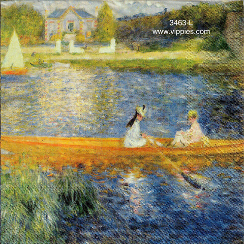 TRV-3463-L Women Skiff Lake Napkin for Decoupage