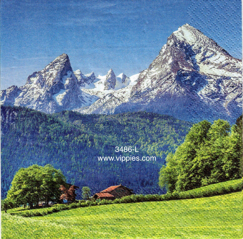 TRV-3486-L Mountains Cottage Napkin for Decoupage