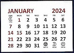 Medium 2024 Self-Stick Calendar Pads