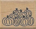 Pumpkin Pile Rubber Stamp 2309C
