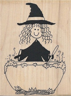 Sandy Witch Rubber Stamp 4006N