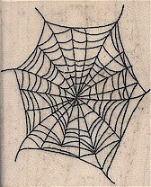 Spider Web Rubber Stamp 7414D