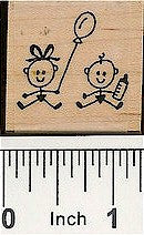 Babies Rubber Stamp 2106C