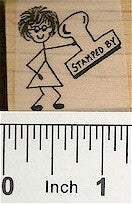 Stamped By 1 Rubber Stamp 2110D