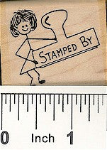 Stamped by 2 Rubber Stamp 2111D