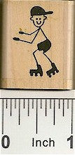 Boy Skates Rubber Stamp 2122C
