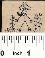 Scarecrow Rubber Stamp 2141D