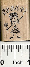 Hippie Rubber Stamp 2160C