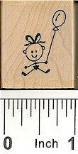 Baby Balloon Rubber Stamp 2174C
