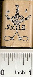 Clown Rubber Stamp 2181C