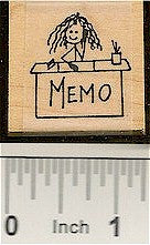Memo Desk Rubber Stamp 2185D
