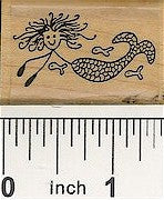 Mermaid Rubber Stamp 2192C